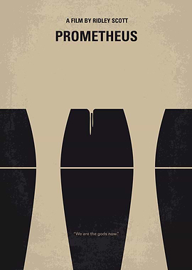 No157 My Prometheus minimal movie poster A team of exp ...