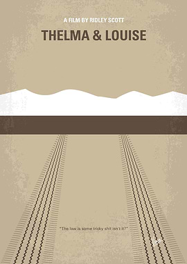 No189 My Thelma and Louise minimal movie poster An Ark ...