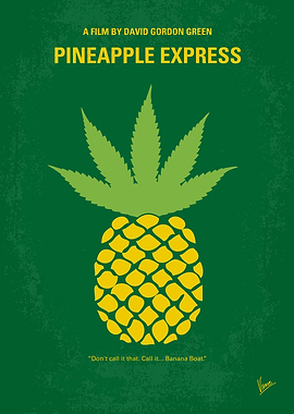No264 My PINEAPPLE EXPRESS minimal movie poster A proc ...