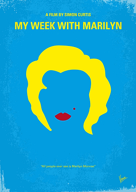 No284 My week with Marilyn minimal movie poster Colin ...