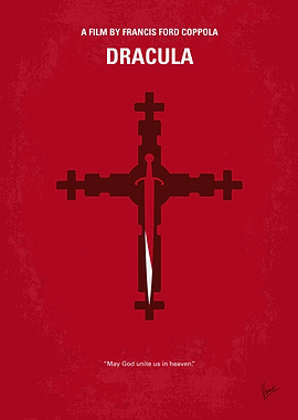 No263 My DRACULA minimal movie poster The vampire come ...