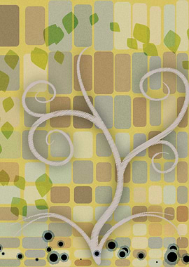 Plant Life ~ Plant seedling growing next to colorful br ...