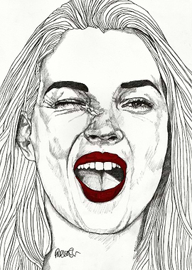 Kate with the Red Lips Part of my 'Red Lips' series of ...