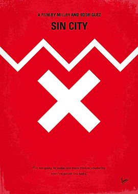 No304 My SIN CITY minimal movie poster A film that exp ...