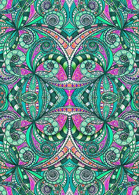 Drawing Floral Zentangle G207