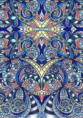 Drawing Floral Zentangle G7B