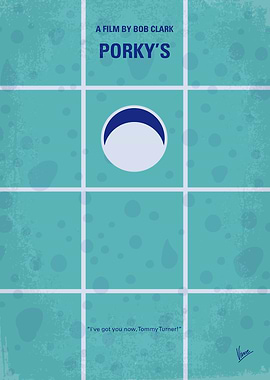 No310 My Porkys minimal movie poster Set in 1954, a gro ...