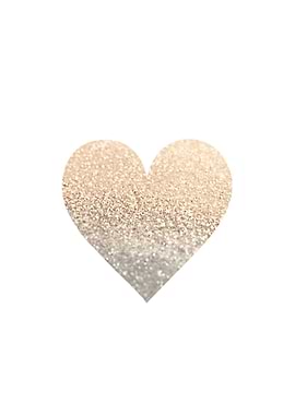GATSBY GOLD HEART GLITTER