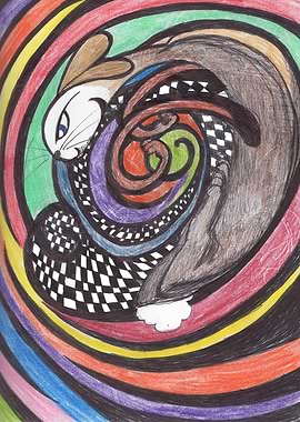 Down the rabbit hole. A trippy version of what Alice ma ...