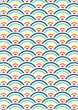 rainbowaves pattern (light)