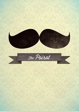 Inspired by the famous Hercule Poirot moustache.