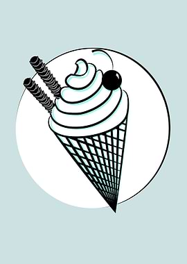 ice cream! green BY GASPON