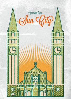 Greetings from Sun City Inspirited by Dome of Szeged