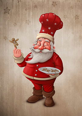 Santa Claus pastry cook