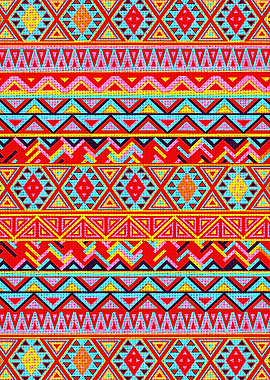Indian Style Pattern (Multicolor)