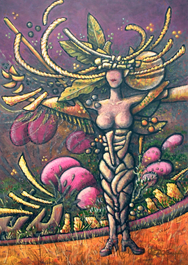 Anticipation Acrylic on Panel Original 48' x 32' By Da ...