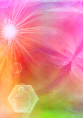 Cute girly colored abstract Landscape - enjoy and start ...