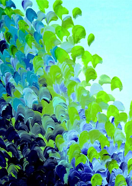 Creation in Color - Blue and Green