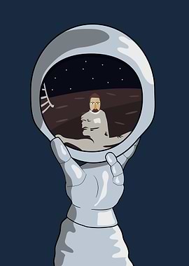 hand with reflecting space