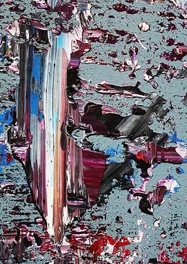 Detail “plate” of my original abstract painting: kyan ...