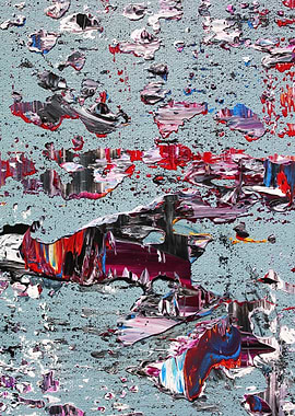 Detail “plate” of my original abstract painting: kyan ...