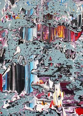 Detail “plate” of my original abstract painting: kyan ...