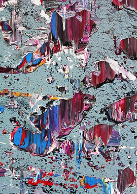 Detail “plate” of my original abstract painting: kyan ...