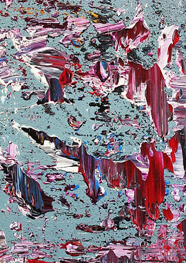 Detail “plate” of my original abstract painting: kyan ...