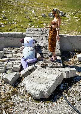 Overwhelmed from an unusual destiny on the green mounta ...