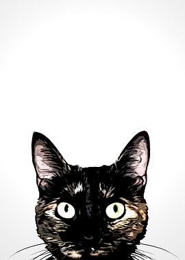 Peeking Cat