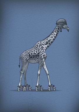 Skate humor Giraffe