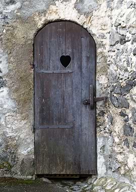 Rustic Door with Heart