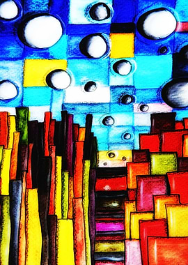 Abstract Autumn Landscape