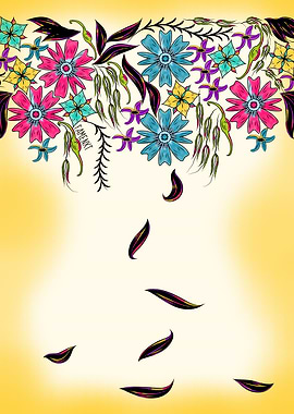 Vibrant Hanging Floral