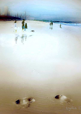 People passing through