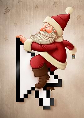 Santa Claus make shopping