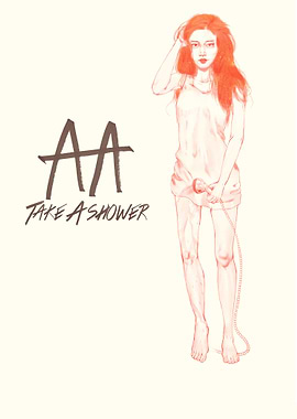 AA girl take a shower.
