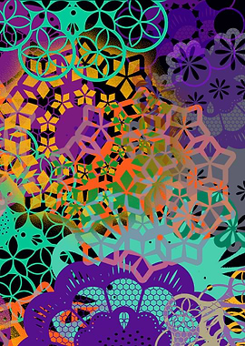 CHEERFUL FLORAL PATTERN I