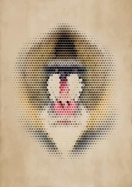 Geometric Mandrill Portrait