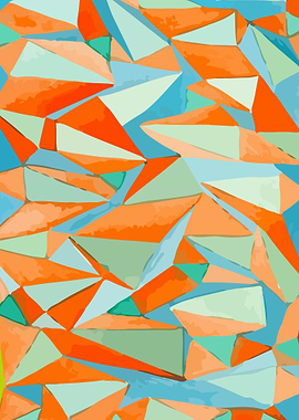 orange blue triangles
