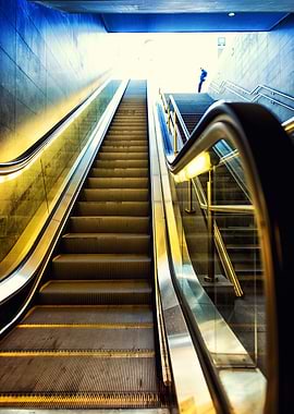 Underground escalator