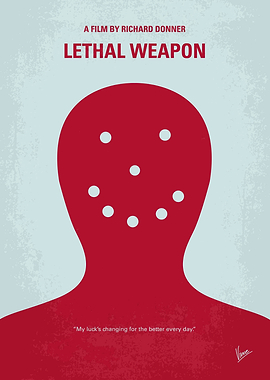 No327 My Lethal Weapon minimal movie poster A veteran ...