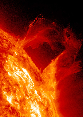 the sun This is a real photograph made by Nasa. No reto ...