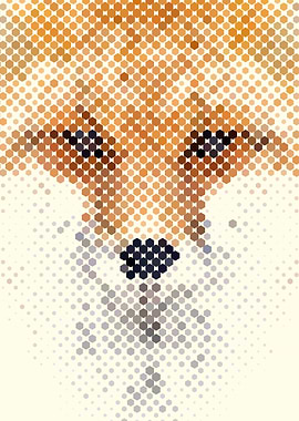 Abstract Fox Portrait