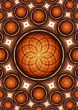 exciting art work with floral balls