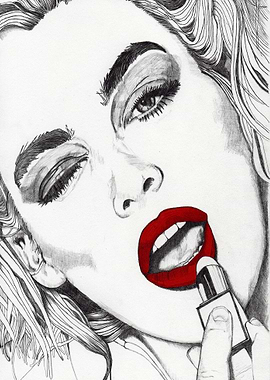 Kate with the Red Lips Part of my 'Red Lips' series of ...