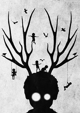 dear imaginary friends (black and white)