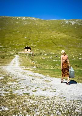 Overwhelmed from an unusual destiny on the green mounta ...