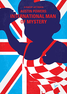 No373 My Austin Powers I minimal movie poster A 1960s ...