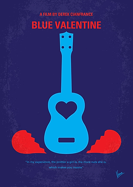 No379 My Blue Valentine minimal movie poster The film ...